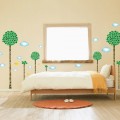 Clouds And Large Tree  Wall Sticker